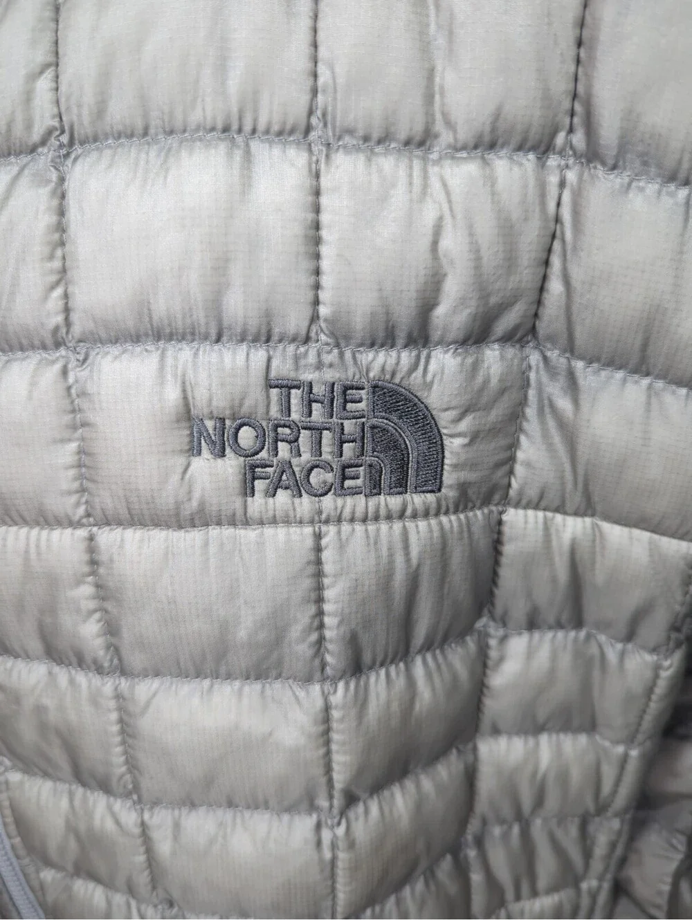 THE NORTH FACE Thermoball Insulated Puffer Jacket Winter Coat TNF Grey Mens XL